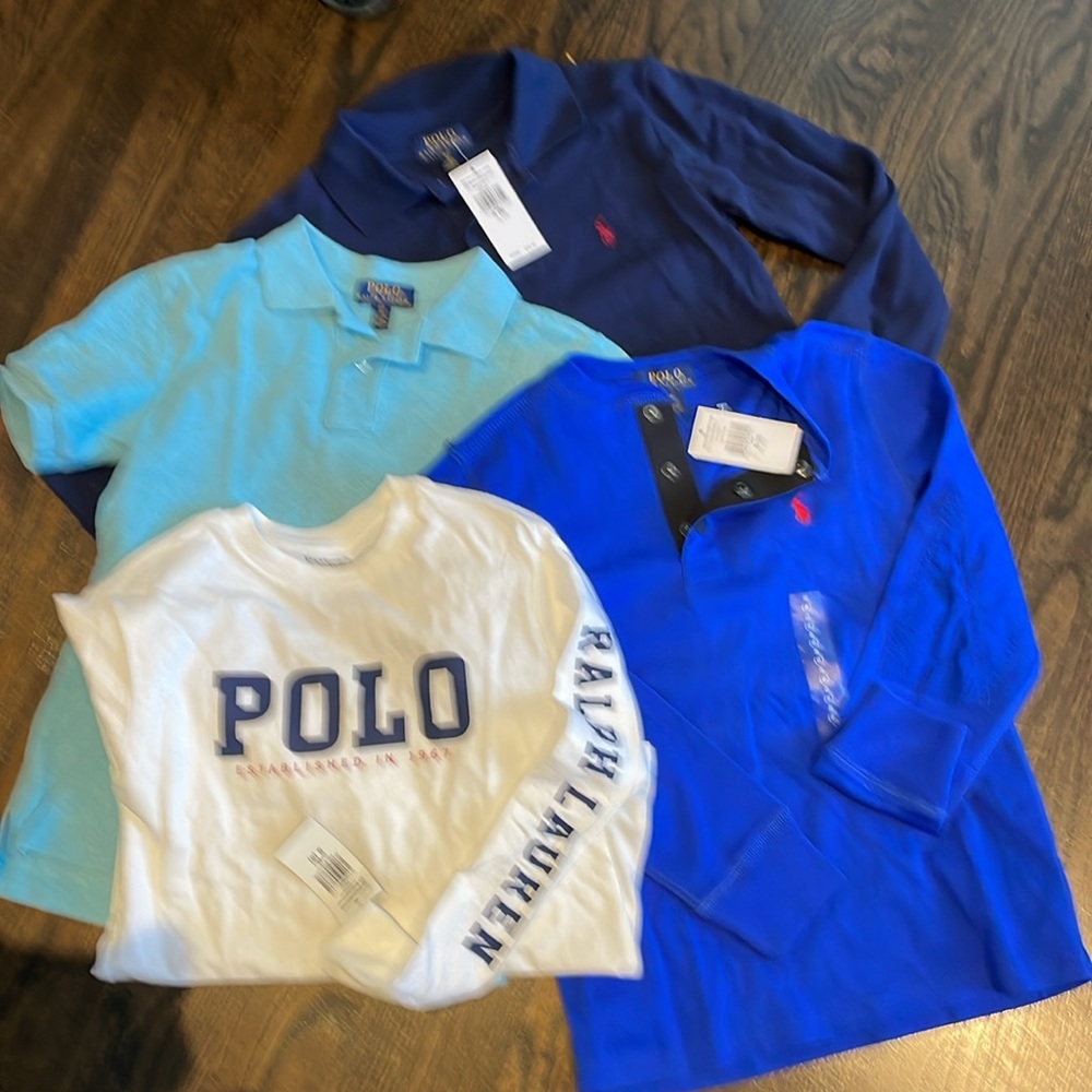 Bundle of Polo Ralph Size S (8-10) NWT boys tops